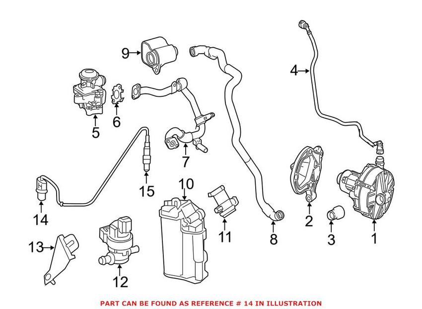 Mercedes Oxygen Sensor - Front 0065422718